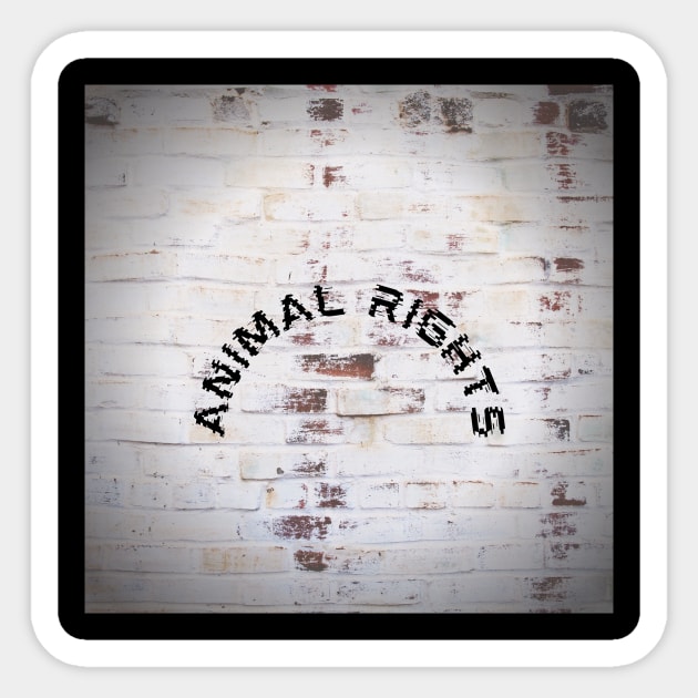 Animal Rights Sticker by aveganmars